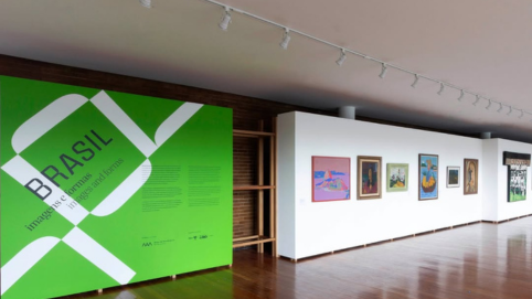 Pintura de Djanira na exposição “Brasil: imagens e formas” no MAM Rio